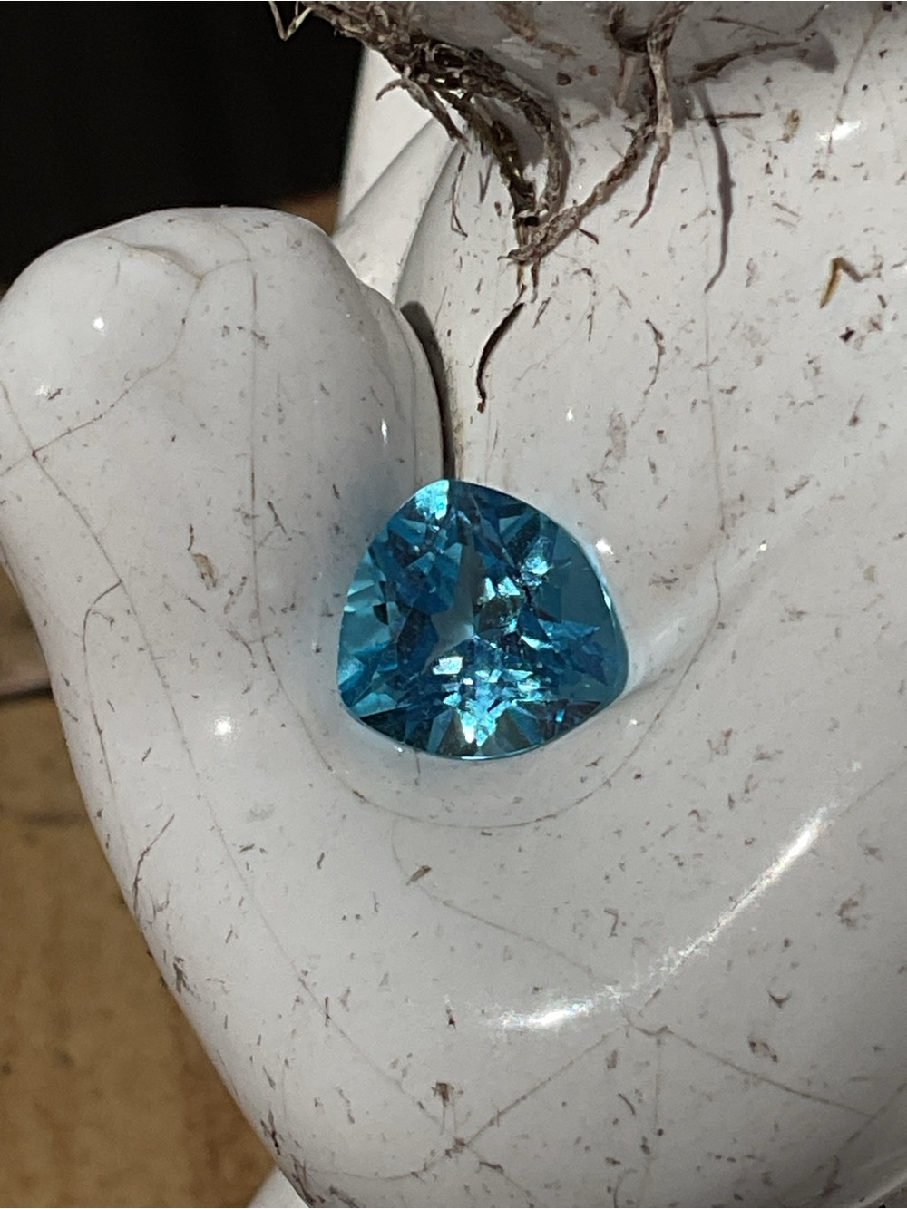 Trillion Cut Blue Topaz Loose Gem